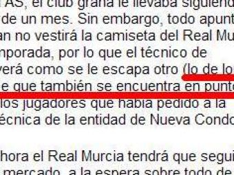 AS: "Rada la Murcia a ajuns intr-un punct mort"