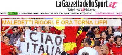 Gazzetta dello Sport: "Sa se intoarca Lippi!"