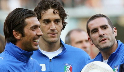 Euro 2008 Franta Gianluigi Buffon Italia Luca Toni