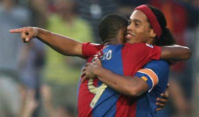 Eto'o si Ronaldinho nu se mai au la inima!