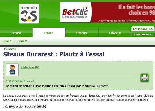 David Lopes VINE la Steaua! Francezul Lucas Plautz, 10 zile in probe!_2