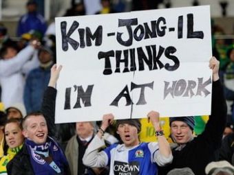 
	Cel mai tare mesaj de la mondiale: &quot;Kim-Jong-Il crede ca sunt la munca&quot; :)
