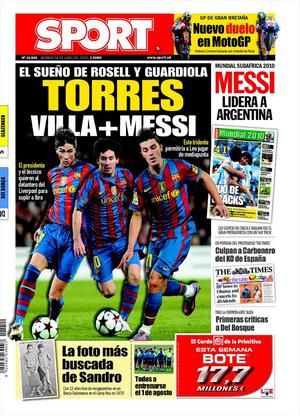 Barcelona viitorului va avea atac de 5*: Villa, Messi si Torres!_1