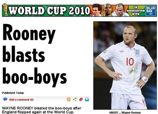 VIDEO / Rooney a cedat nervos dupa egalul cu Algeria! Vezi cum si-a cerut scuze fanilor!_1