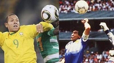 Diego Armando Maradona Brazilia hent Luis Fabiano mana lui dumnezeu
