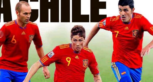 Spania Andres Iniesta David Villa Fernando Torres