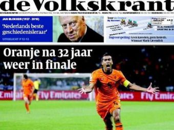 
	Dupa 32 de ani din nou in finala! Vezi reactiile lui Sneijder si Robben dupa meciul nebun cu Uruguay!
