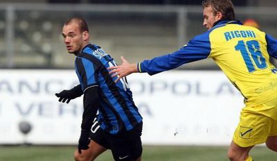 Wesley Sneijder diego milito Inter Milano Manchester United