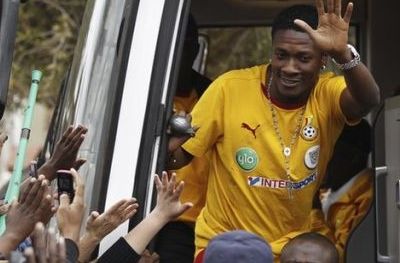 Asamoah Gyan amenintari Cupa Mondiala Ghana penalty