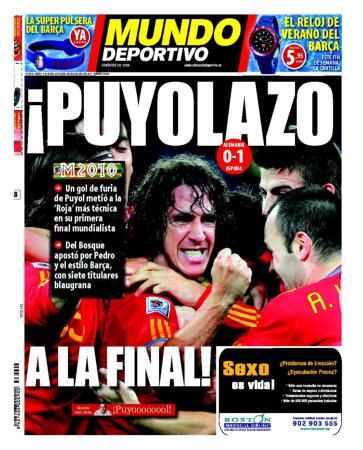 Spaniolii au inventat un nume pentru golul lui Puyol: PUYOLAZO!_1