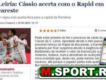 
	Cassio a semnat cu Rapid! Vezi ce poate atacantul de&nbsp;900.000 de euro! VIDEO
