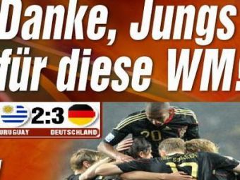 
	Germania, bronz dupa 40 de ani la CM cu Uruguay! Bild: &quot;Multumim baieti pentru acest Mondial!&quot;
