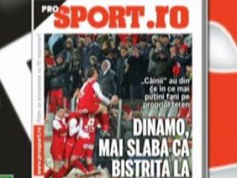 
	Marti in ProSport: Cum a ajuns Dinamo mai rau ca Gloria Bistrita la spectatori!
