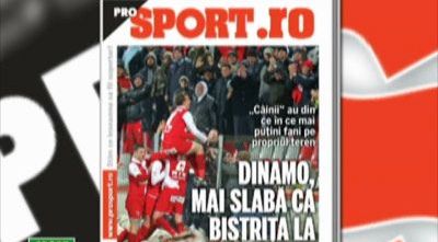 
	Marti in ProSport: Cum a ajuns Dinamo mai rau ca Gloria Bistrita la spectatori!

