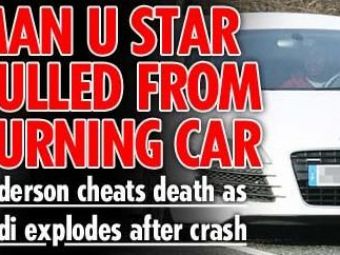 
	Un star de la Manchester scos INCONSTIENT din masina care a explodat!
