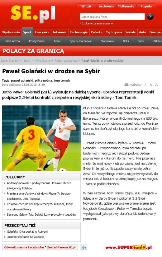 Golanski lasa fotbalul pentru SKI? :) A ajuns sa joace in SIBERIA! Vezi cine l-a luat_2