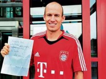 
	Vezi ce mesaj are Robben pentru fostul sau coleg de la Real Madrid, Raul! FOTO
