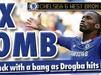 
	UMILINTA pentru Tamas si WBA! Chelsea 6-0 West Brom! Vezi SUPER golurile lui Drogba!
