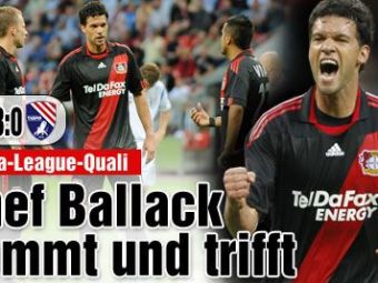 
	VIDEO! Ballack a dat primul gol la Leverkusen! Vezi FAZA!

