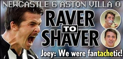Newcastle Aston Villa Joey Barton