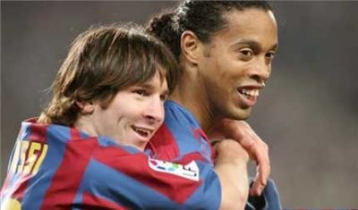 Ronaldinho AC Milan Barcelona Leo Messi Trofeul Joan Gamper