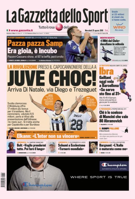 Revolutie la Juventus: Diego pleaca, vine Di Natale! Vezi noua echipa!_2