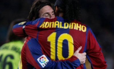 Ronaldinho AC Milan Barcelona Leo Messi