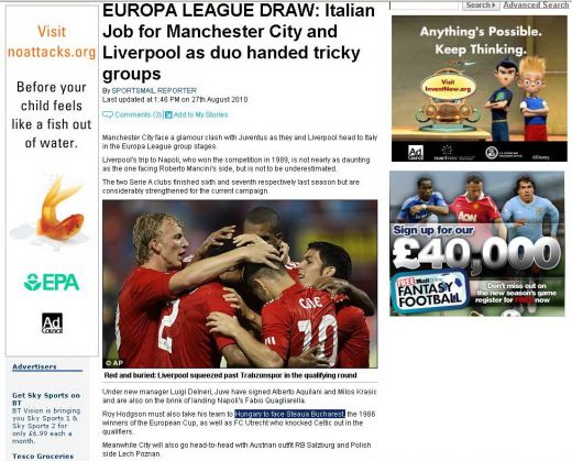 Englezii o comit din nou! Daily Mail: "Liverpool merge in UNGARIA ca sa joace cu Steaua!"_1