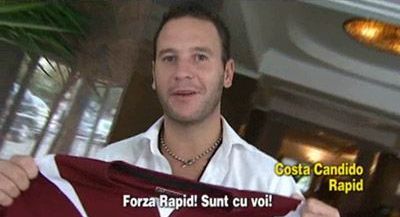 
	VIDEO! A luat Cupa UEFA cu Mourinho si a ajuns la Rapid! Vezi ce caterinca face Candido in limba ROMANA!
