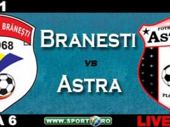 
	Astra XXX! Cea mai tare echipa din Liga I la egaluri! Branesti 1-1 Astra!

