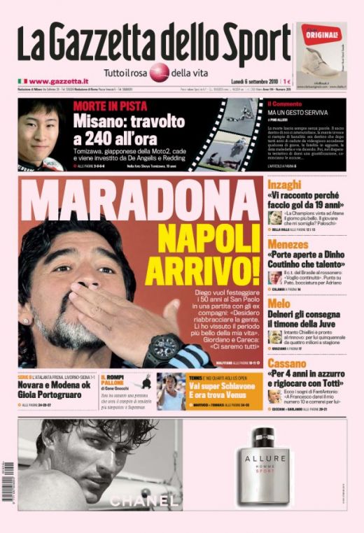 Maradona se intoarce la Napoli inainte de meciul cu Steaua din Europa League!_1