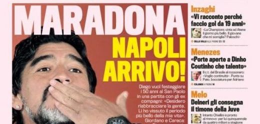 Maradona se intoarce la Napoli inainte de meciul cu Steaua din Europa League!_2