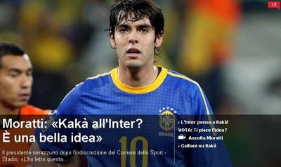 Moratti le pregateste o SURPRIZA fanilor lui Milan: "Kaka la Inter? Este o idee frumoasa!"_3