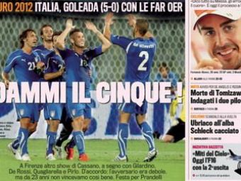 
	Prandelli le-a readus fericirea! Italia a castigat cu 5-0 dupa 23 de ani!

