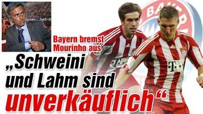 Bayern Munchen Bastian Schweinsteiger Christian Nerlinger Philipp Lahm