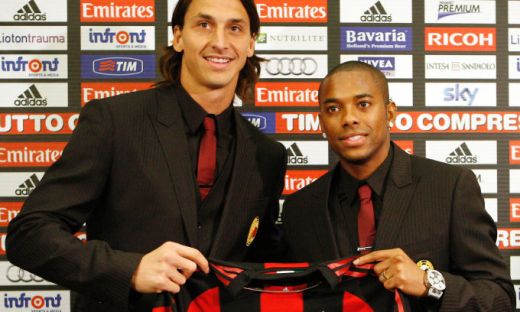 FOTO: Robinho si Ibrahimovic, prezentati oficial la AC Milan! Ibra: "Vom fi peste Inter in campionat"_4