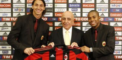 
	FOTO: Robinho si Ibrahimovic, prezentati oficial la AC Milan! Ibra: &quot;Vom fi peste Inter in campionat&quot;
