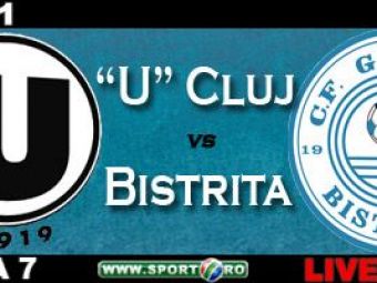 
	U Cluj 2-1 Gloria Bistrita! Vezi aici golurile:
