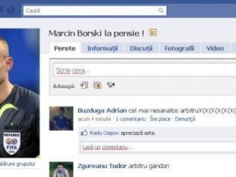 
	Stelistii il FAC PRAF pe arbitrul de la Steaua - Napoli pe Facebook! I-au facut pagina &quot;Marcin Borski la PENSIE!&quot;! Te bagi?
