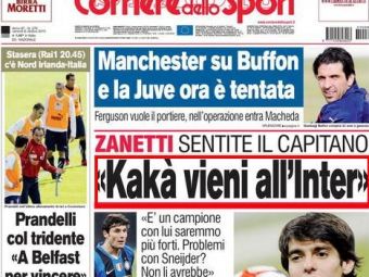 
	Kaka va fi coleg cu Chivu! Zanetti: &quot;Inter va fi MAREATA cu Kaka pe teren!&quot;
