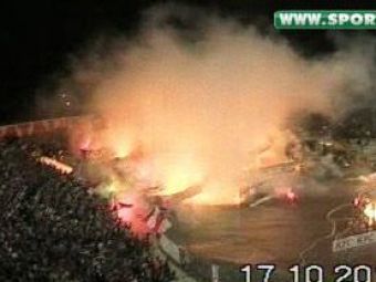 
	VIDEO Imagini INCENDIARE! Vezi RAZBOIUL galeriilor de la Dinamo - Steaua!
