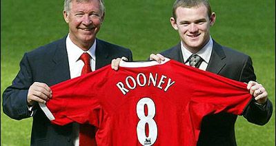 Wayne Rooney Alex Ferguson Manchester United