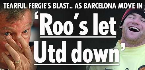 Ferguson l-a atacat pe Rooney cu ochii in lacrimi: "Sunt extrem de dezamagit, m-am saturat de toate prostiile lui!"_1