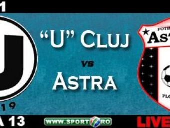 
	Bostina aduce victoria: U Cluj 1-0 Astra!

