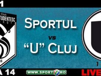
	Lovitura de pedeapsa! Sportul 2-0 U Cluj, Varga si Balan au inscris
