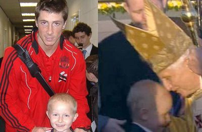 Torres 1-0 Papa! Un pusti de 9 ani bolnav de cancer a spus ca intalnirea cu Torres a fost mai emotionanta decat cea cu Papa:_2