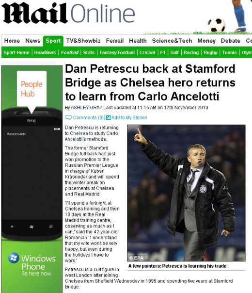 "Dan Petrescu se intoarce la Chelsea!!" Vezi ce scrie presa din Anglia!_1