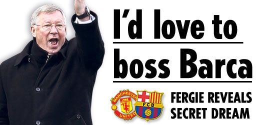 Sir Alex Ferguson Barcelona