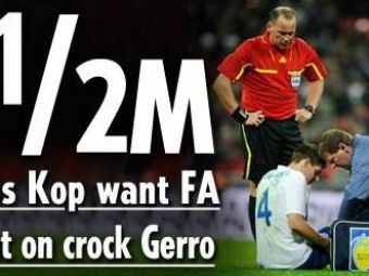
	Liverpool cere Federatiei 500.000 de lire despagubiri pentru accidentarea lui Gerrard! Cum se apara Capello
