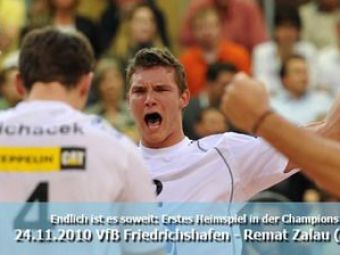 
	ACUM LIVE VIDEO:&nbsp;VfB Friedrichshafen - Remat Zalau, exclusiv pe www.sport.ro!
